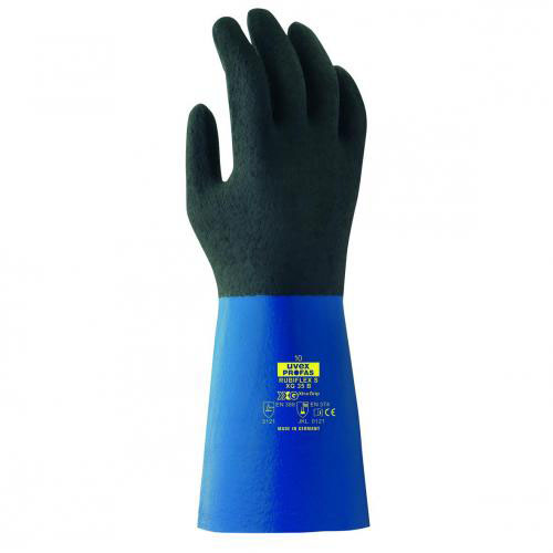 [9414619] Chemical protection gloves, uvex rubiflex S XG35B, size 10