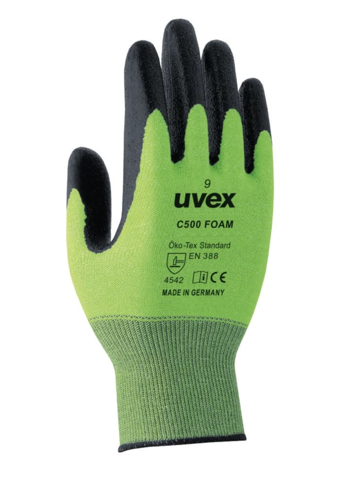 Protective gloves, uvex C500 foam cut protection, size 8