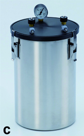 [9520050] Anaerobic jar ""large"" 6 lite , st.steel, w/o.rac