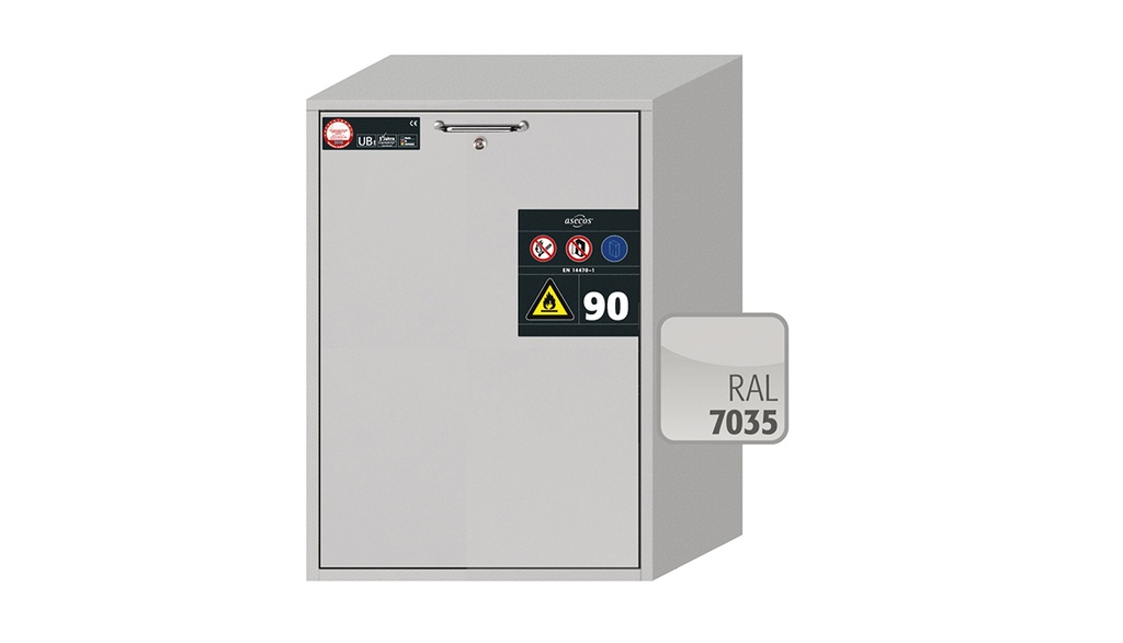 Safety Storage Cabinet, Asecos UB-S-90, width 59 cm, 2 drawers