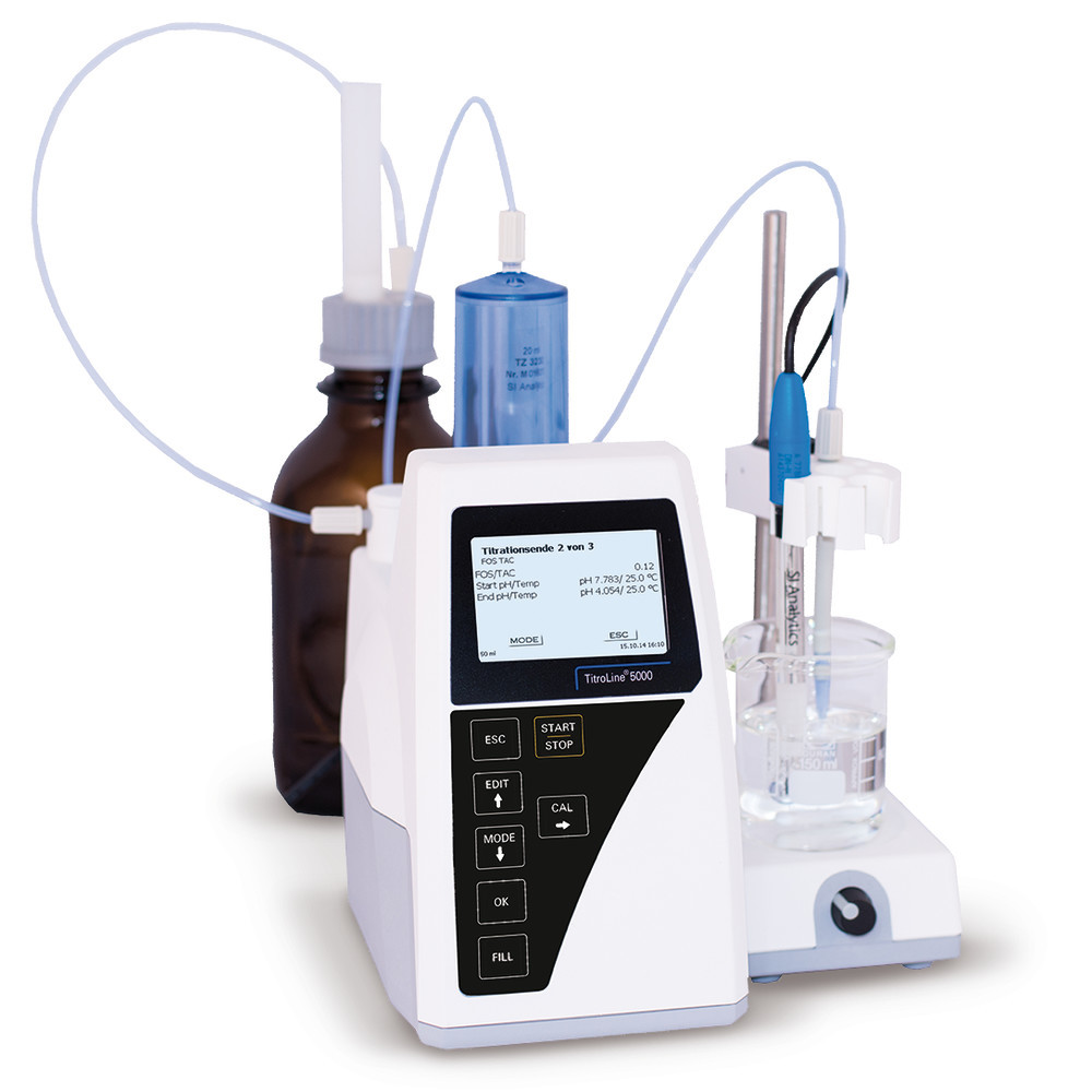 Automatic titrator, SI Analytics TitroLine 5000/50 M1, 50 mL, dosing