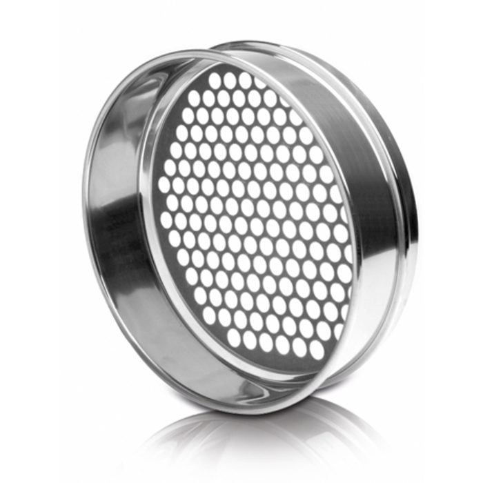 Analytical sieve, Endecotts, stainless, Ø200 x 50 mm, round hols: 2,80 mm