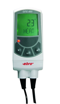 [9908056] Thermometer w. Pt1000 sensor, Ebro GFX 460, -50 to 300 °C