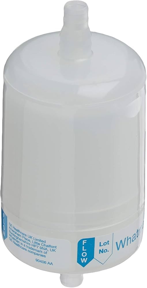 Filtration capsule, Whatman Hepa-Cap, GF, Ø75 mm, 3/8"-1/2" SB, for air filtration