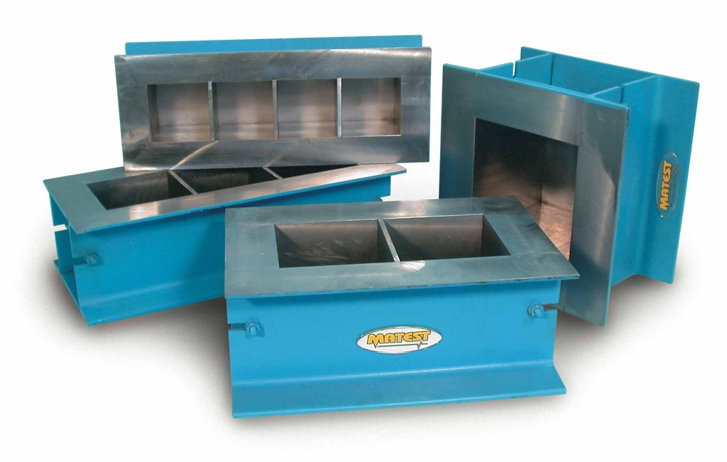 Steel cube form 100 mm two gangs