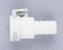Quick-disconnect body, acetal, 1/4" tubing ID