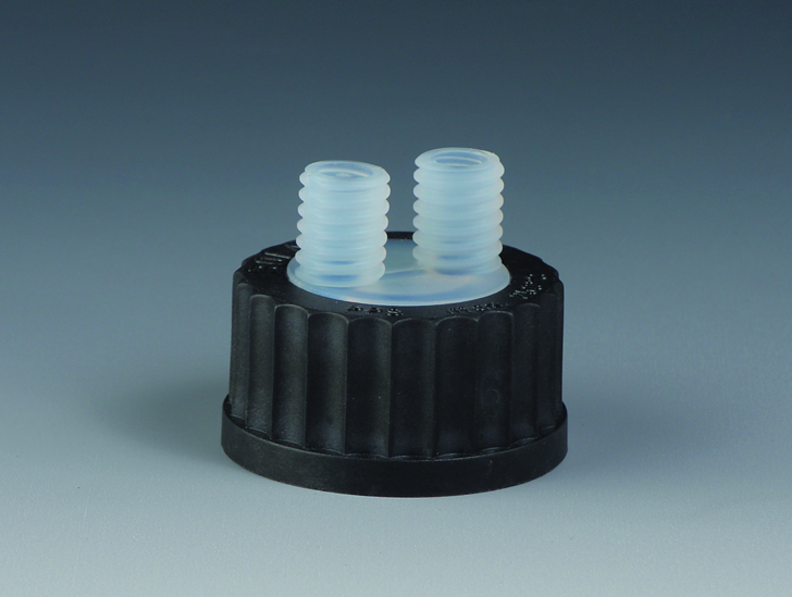 [1175602] Bottle distributor for HPLC, Bohlender, PPS/PFA, GL 45, 2 x GL 14