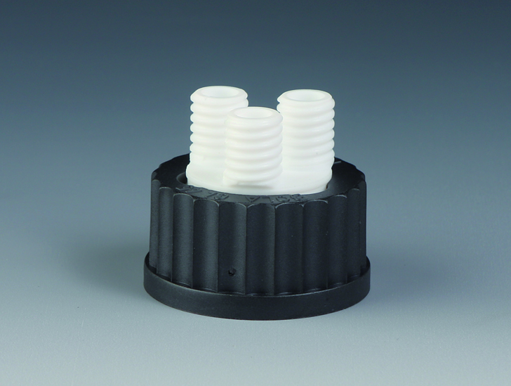 [1175603] Bottle distributor for HPLC, Bohlender, PPS/PTFE, GL 45, 3 x GL 14