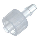 Male luer with lock ring x 1/4" hose barb, PC